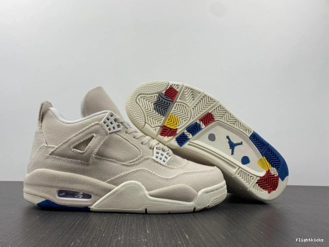 Jordan Retro Blank (W) 4 DQ4909-100 Canvas 1019